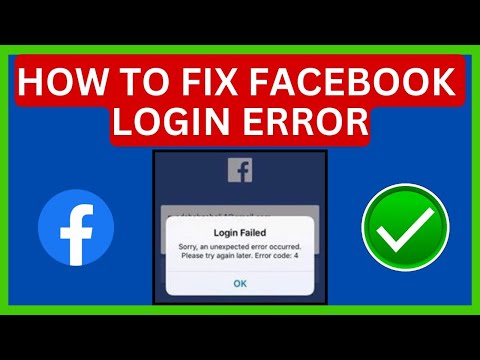 How To Fix Facebook Login Error | An unexpected error occurred please try logging again