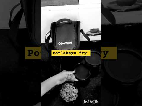 Potlakai fry tho lunch box pack chesa #potlakaya #lunchbox  #homemadecooking #healthy  #teastyfood