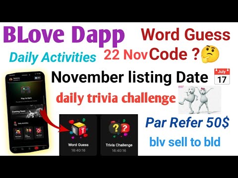 BLove Dapp Free earning and daily Task complete 💯 BLV Listing News Omar Khan live update today