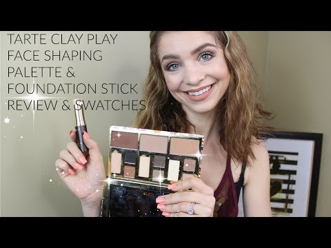 NEW TARTE CLAY STICK FOUNDATION AND PLAY FACE PALETTE REVIEW|SWATCHES