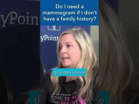 Do I need a mammogram if I don't have a family history? #shorts