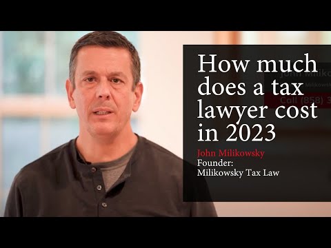 How much does a tax lawyer cost in 2023