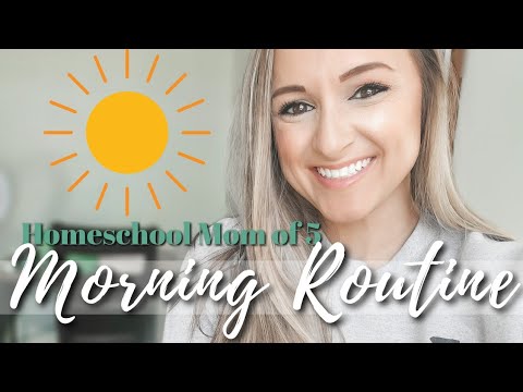 HOMESCHOOL MOM OF 5 PRODUCTIVE & REALISTIC MORNING ROUTINE☀️/ Real Look at How I Prepare for the Day