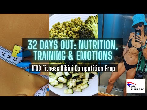 IFBB Fitness Bikini Comp Prep | Ep. 5 |  32 Days Out: Nutrition, Training, and Emotions