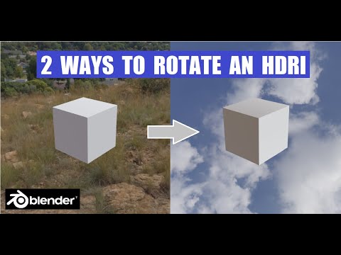 Blender 3D - 2 Ways to rotate an HDRI in 2 Minutes