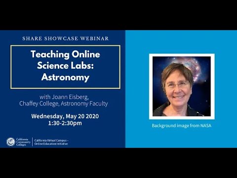 Share Showcase   Teaching Online Science Labs  Astronomy