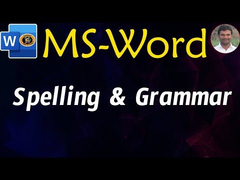 Spelling & Grammar Option in Telugu || MS- Word || By K. Ramesh