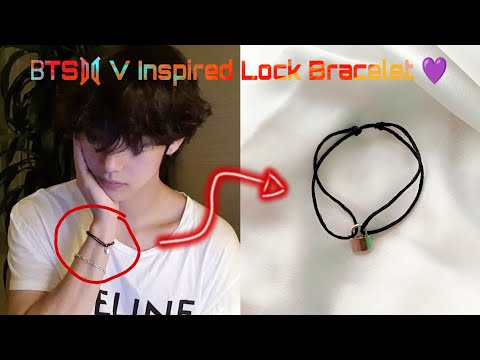 DIY Tae Lock Bracelet | DIY Bracelet | Mimi Crafted #taehyung #bts #btstaehyung #tae