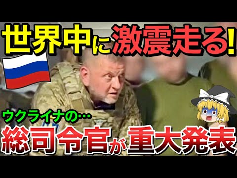 【ゆっくり解説】ウクライナ総司令官が重大発表！世界中に激震走る・・【ゆっくり軍事プレス】