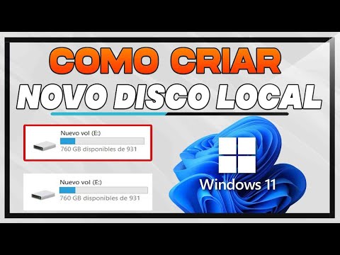 COMO CRIAR UM NOVO DISCO LOCALNO WINDOWS 11