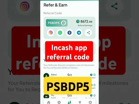 Incash app referral code | incash app referral code 2024 #shorts #ytshorts #referralcode