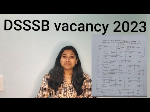 Good News DSSSB Vacancy 2023 | DSSSB vacancy आ रही है 😃 Start preparation now #dsssb