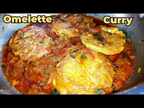 VIRAL JUICY FLUFFY Masala Egg Omelette Curry (EASY,QUICK & DELICIOUS) | EGG | TASTYTREATSBYROJA