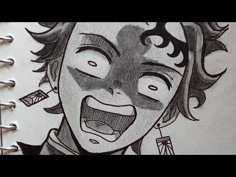 How to draw tanjiro Kamado from (demon slayer)|2ba vArtist (anime sketch)