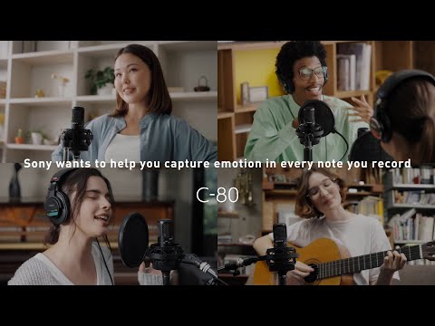 C-80 unidirectional condenser microphone, ideal for capturing voices, instruments | Sony Official