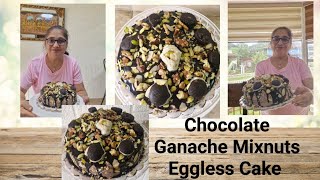 Chocolate Ganache Mixnuts Eggless Cake