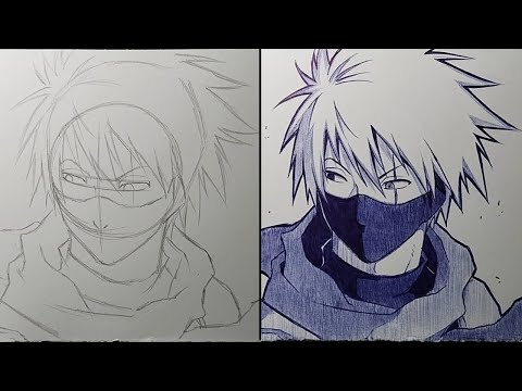 How To Draw Kakashi Hatake As Anbu Step By Step - [Naruto : Shippuden]