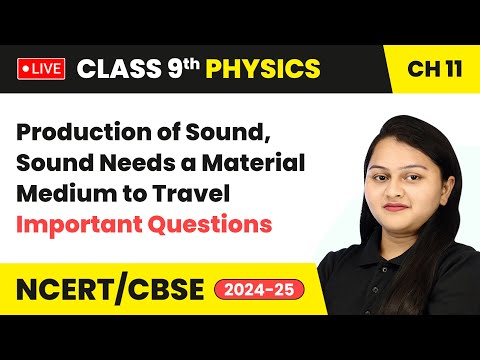 Production of Sound, Sound Needs a Material Medium to Travel | Class 9 Physics Ch 11 | CBSE 2024-25