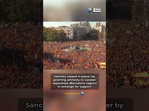 A MILLION gather in Spain for protest? 🇪🇸😳