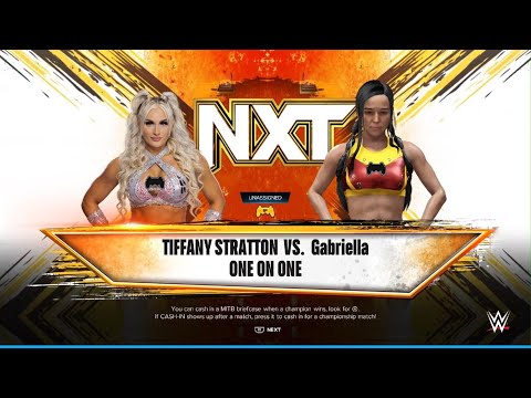 AWA wrestling: Tiffany stratton vs Gabriella