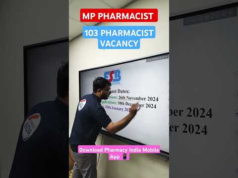 🆕 103 Pharmacist Vacancy | ESB PHARMACIST #MPPHARMACIST #pharmacist #pharmacyindia