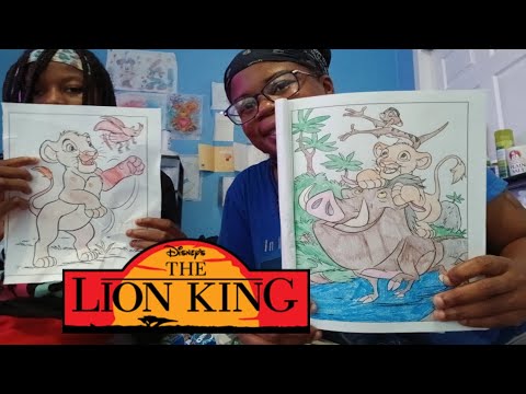 Coloring with Erica: Lion King Edition | Drawing and Chatting!