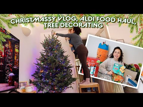 Decorating Our Christmas Tree, Aldi Top-Up Shop Haul, Festive RESET DAY part 1 2023