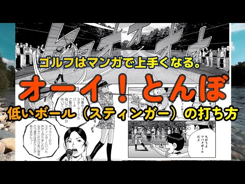 ゴルフはマンガで上手くなる！風に強い低いボールの打ち方。