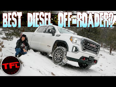 Off-Roaded In The Snow! How Does The GMC Sierra AT4 Diesel Handle The Mountains In The Winter?