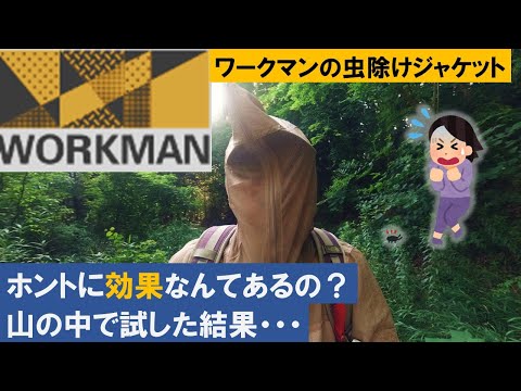 【ワークマン】虫よけジャケットがホントに効果あるか山の中で試してみた