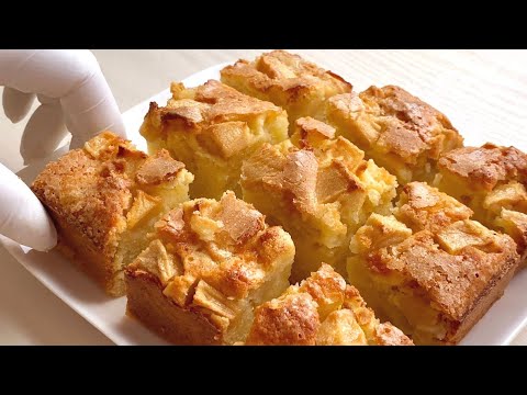 [Super Simple] Making apple pound cake | No fermentation | No hand kneading