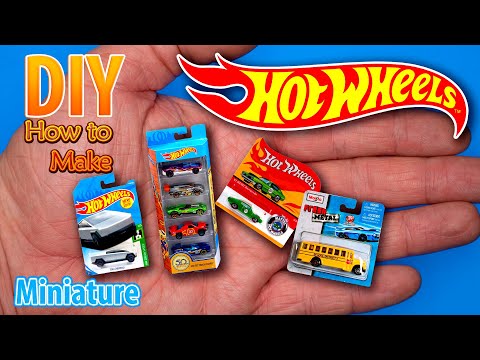 Mini Hot Wheels cars for DollHouse. How to make Miniature cars