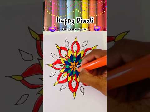 🪔Diwali Rangoli || Easy Rangoli Design || Rangoli Drawing for Beginners|| Diwali Special Rangoli