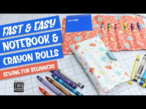 🖍️ The Easy Way to Sew a Crayon Roll - Sew for Kids