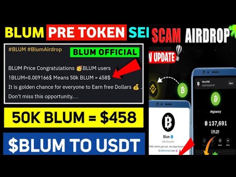 Convert $BLUM to $USDT  | Blum Listing Date I Blum News Update | Binance $458 Profit airdrop Update