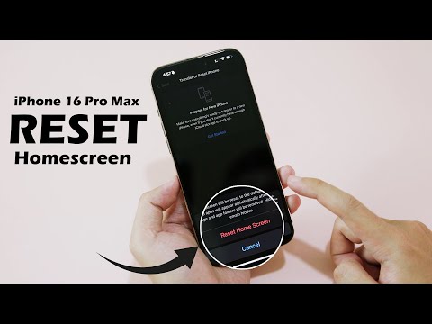 How to Reset Home Screen Layout to Default on iPhone 16 Pro Max