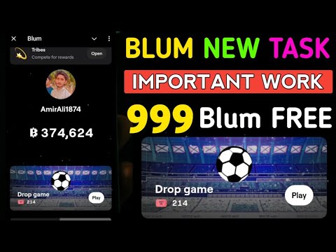 Blum New 999 task || Fre 999 || Blum Airdrop LIsting Update || Thena & Usual Airdrop List On Binance