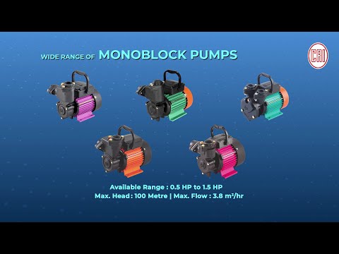 Upgrade Your Home's Water Supply with C.R.I. Monoblock Pumps!