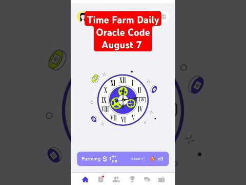 Time Farm Daily Oracle Code 7 August #shorts #dailycombo