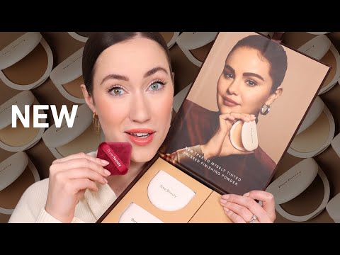 Testing the NEW Rare Beauty Pressed Powder 😱