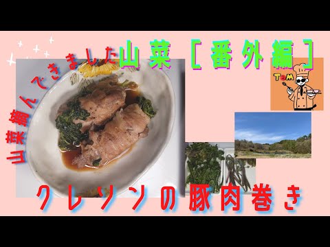 【山菜番外編】山菜摘んできたので【クレソンの豚肉巻き】作ってみた