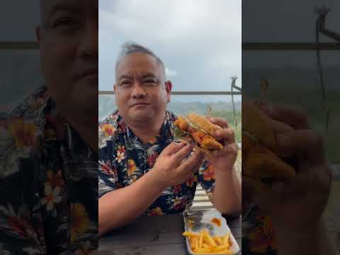 The Gigantic Buffalo Chicken Sandwich at Gaas Hole In The Wall Burgers