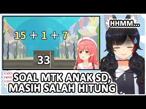 MIO Tak Bisa Berkata Banyak Melihat MIKO Yang Salah Hitung Soal MTK Anak SD | (Hololive Clips)