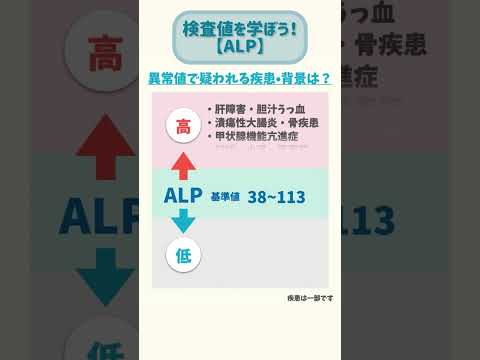 【薬剤師】検査値の理解を深めよう！ALP #Shorts #ショート#薬剤師 #薬