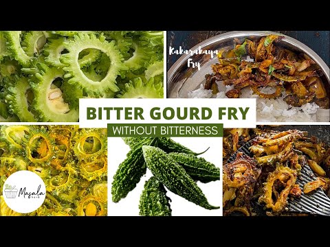 Kakarakaya Fry Without Bitterness | How to make Bitter Gourd Fry | Easy Karela Fry Recipe