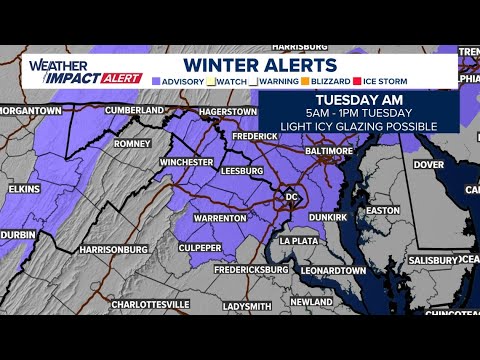 DMV Morning Forecast: Dec. 24, 2024 | A cold and icy start to your Tuesday