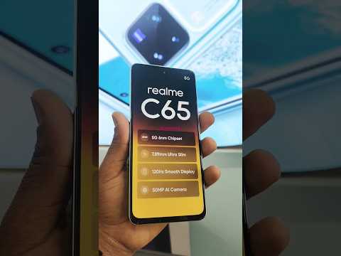 Realme c65 new 5G smartphone rainwater smart touch 120 hz refresh rate #smartphone