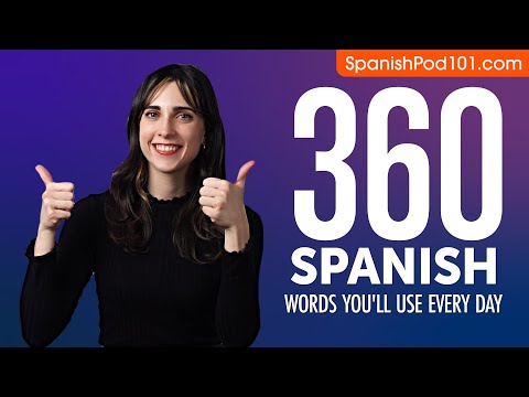 360 Spanish Words You'll Use Every Day - Basic Vocabulary #76