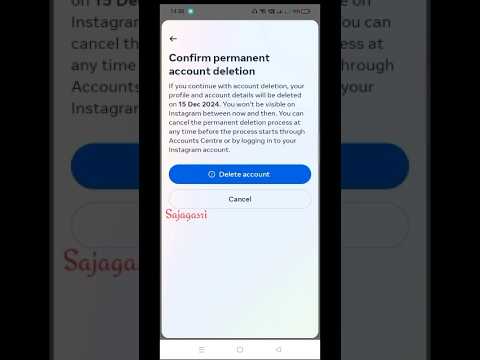 How to Delete Instagram Account Permanently || instagaram || #tranding