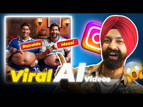 Trending Ronaldo and Messi Ai Video 🤩 2 ai Tools 🔥 Free Prompts Download ✅ #ai #ronaldo #messi